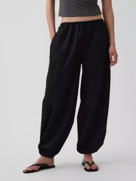 Easy Baggy-joggingbroek van biologisch katoenpopeline
