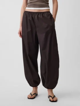 Easy Baggy-joggingbroek van biologisch katoenpopeline