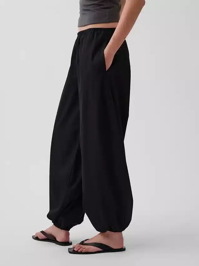 Easy Baggy-joggingbroek van biologisch katoenpopeline