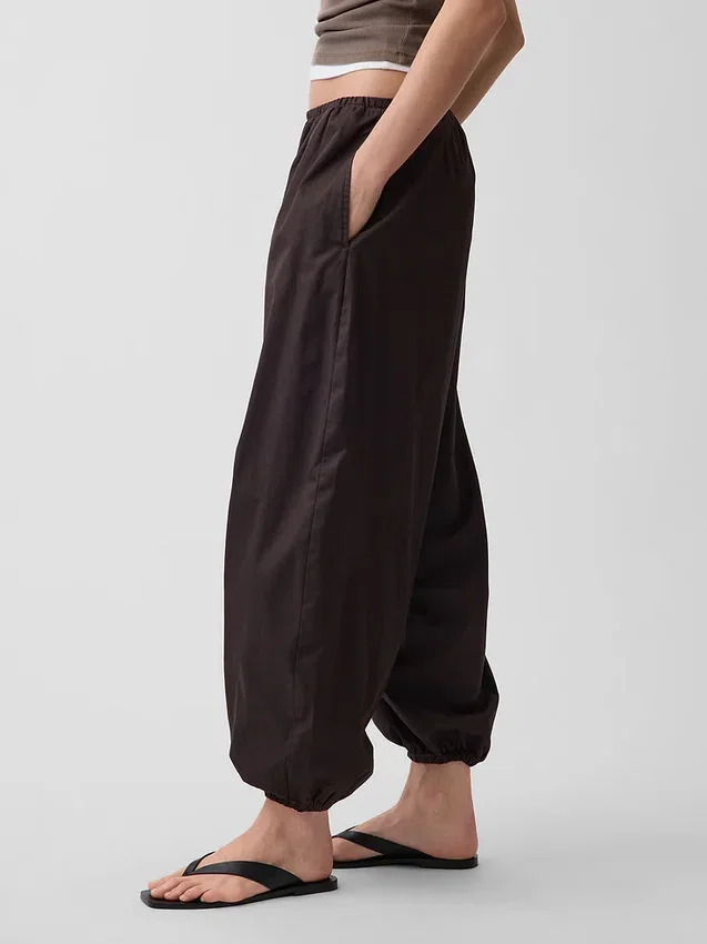 Easy Baggy-joggingbroek van biologisch katoenpopeline