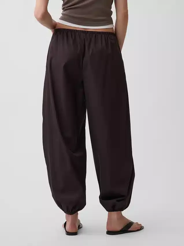 Easy Baggy-joggingbroek van biologisch katoenpopeline