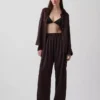 Easy Barrel-broek van linnenmix