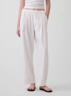 Easy Barrel-broek van linnenmix