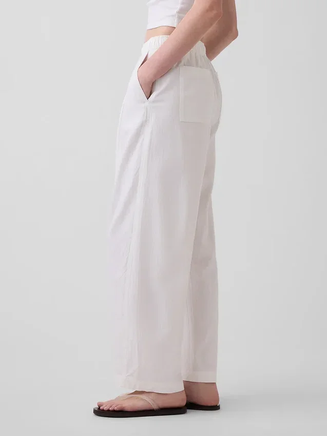 Easy Barrel-broek van linnenmix