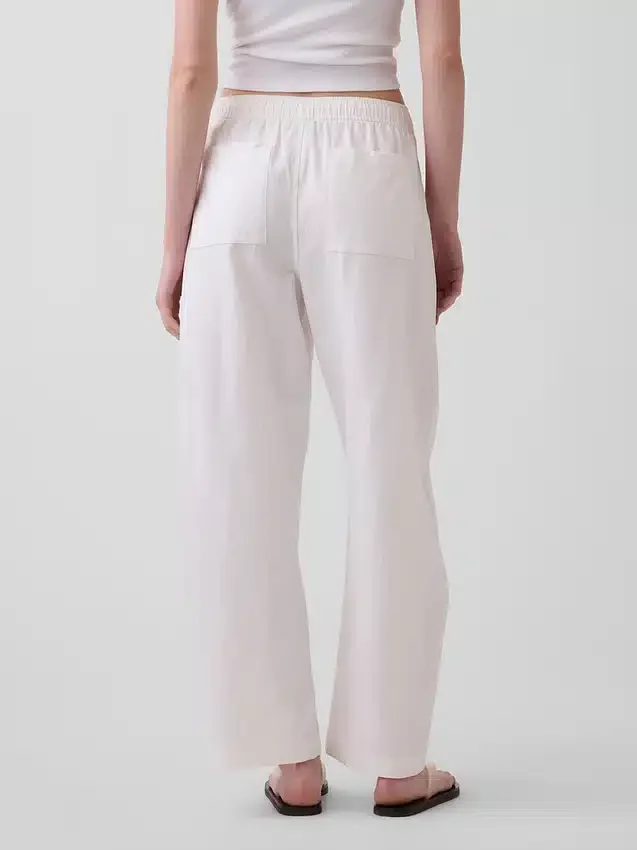 Easy Barrel-broek van linnenmix