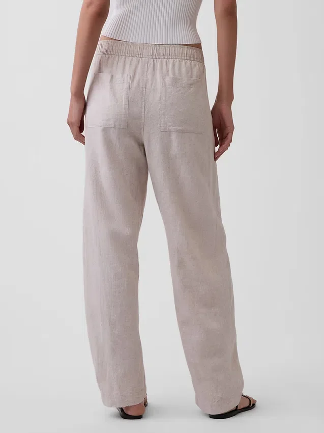 Easy Barrel-broek van linnenmix