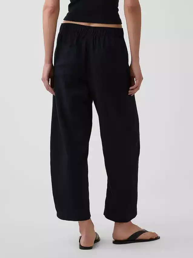 Easy Barrel-broek van linnenmix