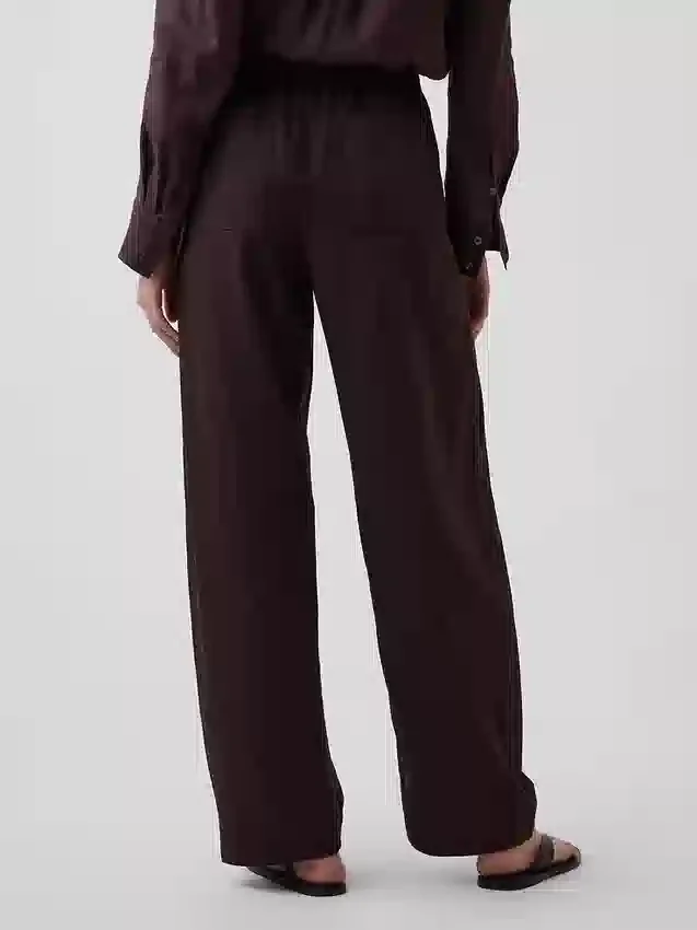 Easy Barrel-broek van linnenmix