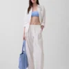 Easy Barrel-broek van linnenmix