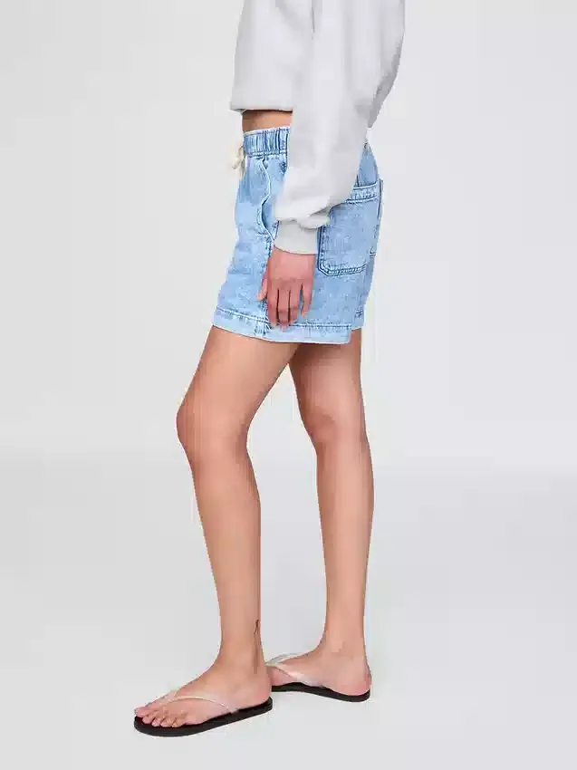 Easy denimkorte broeken