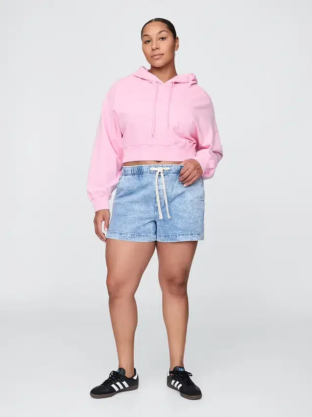 Easy denimkorte broeken