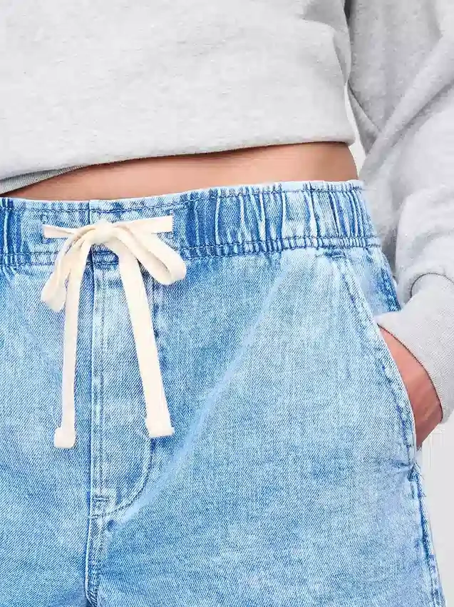 Easy denimkorte broeken