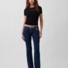 Extra lage taille, lange en slanke Jeans
