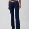 Extra lage taille, lange en slanke Jeans