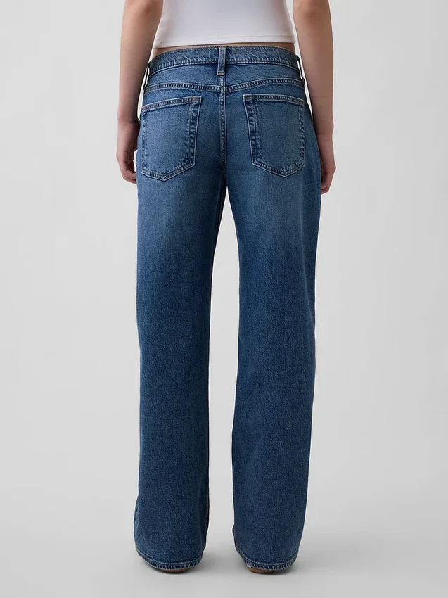 Extra lage taille, loszittende Jeans in jaren '90-stijl