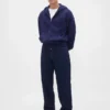 Extra zware hoodie met rits van French Terry voor volwassenen