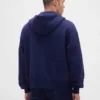 Extra zware hoodie met rits van French Terry voor volwassenen