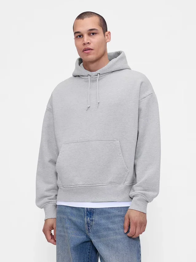 Extra zware hoodie van French Terry voor volwassenen