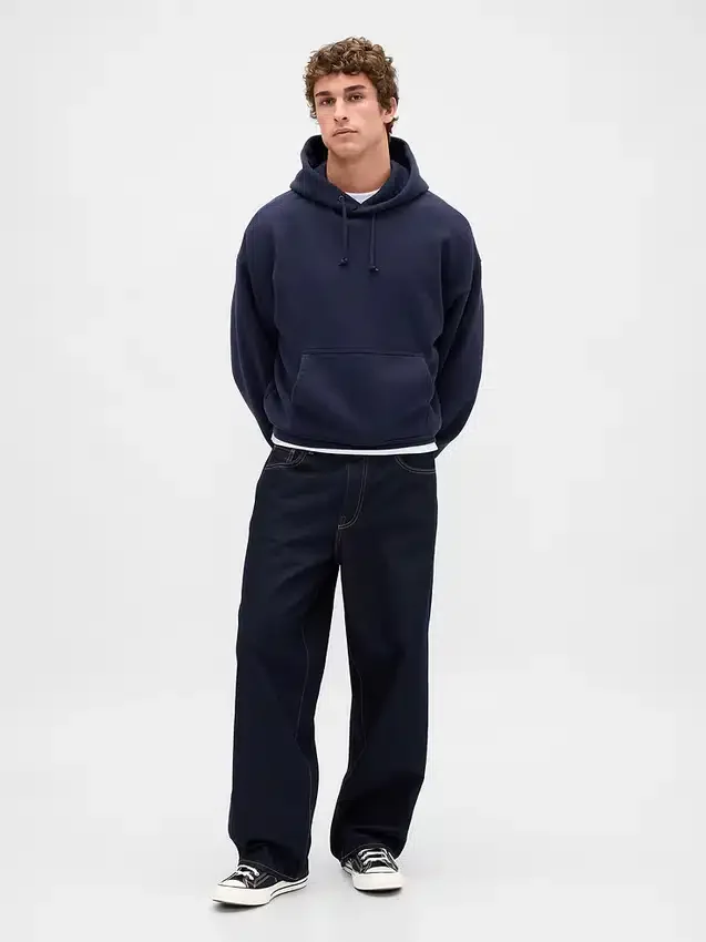 Extra zware hoodie van French Terry voor volwassenen
