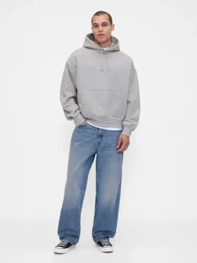 Extra zware hoodie van French Terry voor volwassenen