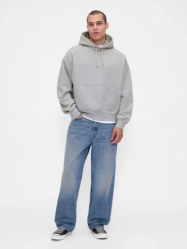Extra zware hoodie van French Terry voor volwassenen