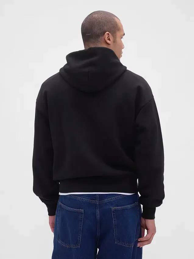 Extra zware hoodie van French Terry voor volwassenen