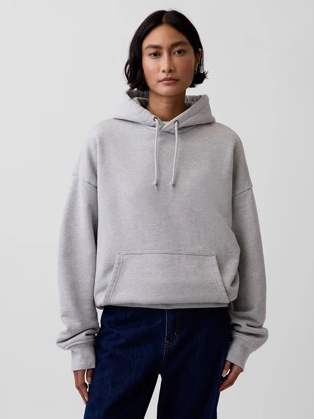 Extra zware hoodie van French Terry voor volwassenen