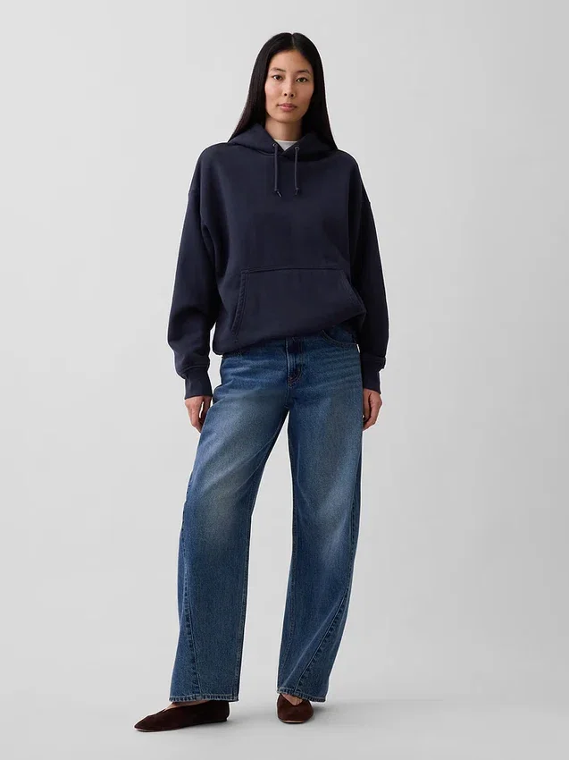 Extra zware hoodie van French Terry voor volwassenen