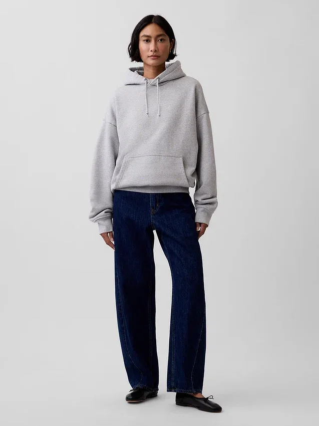 Extra zware hoodie van French Terry voor volwassenen