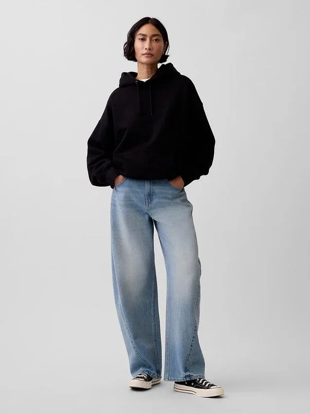 Extra zware hoodie van French Terry voor volwassenen