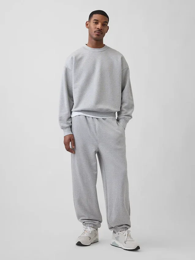 Extra zware joggingbroek van French Terry voor volwassenen