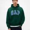 Extra zware oversized hoodie van French Terry met logo voor volwassenen