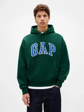 Extra zware oversized hoodie van French Terry met logo voor volwassenen