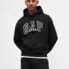 Extra zware oversized hoodie van French Terry met logo voor volwassenen