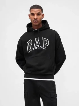 Extra zware oversized hoodie van French Terry met logo voor volwassenen