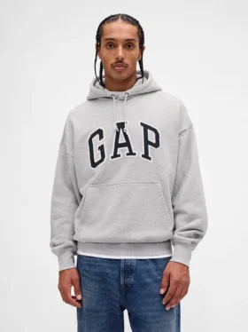 Extra zware oversized hoodie van French Terry met logo voor volwassenen