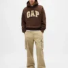 Extra zware oversized hoodie van French Terry met logo voor volwassenen