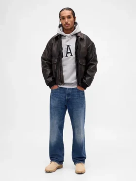 Extra zware oversized hoodie van French Terry met logo voor volwassenen