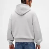 Extra zware oversized hoodie van French Terry met logo voor volwassenen