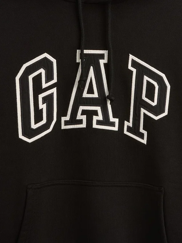 Extra zware oversized hoodie van French Terry met logo voor volwassenen