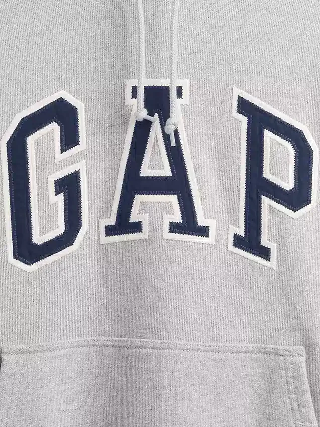 Extra zware oversized hoodie van French Terry met logo voor volwassenen
