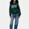 Extra zware oversized hoodie van French Terry met logo voor volwassenen