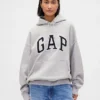 Extra zware oversized hoodie van French Terry met logo voor volwassenen
