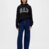 Extra zware oversized hoodie van French Terry met logo voor volwassenen