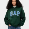 Extra zware oversized hoodie van French Terry met logo voor volwassenen