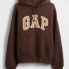 Extra zware oversized hoodie van French Terry met logo voor volwassenen