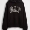 Extra zware oversized hoodie van French Terry met logo voor volwassenen
