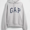 Extra zware oversized hoodie van French Terry met logo voor volwassenen