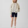 Fietskorte broek met omgeslagen zoom voor kinderen