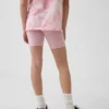 Fietskorte broek met omgeslagen zoom voor kinderen